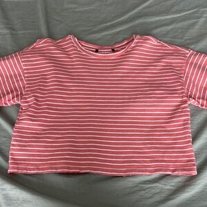 Zara Striped Coral Women's Top